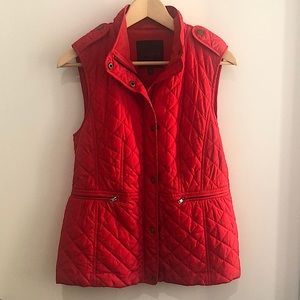 Talbots Fleece Lined Quilted Vest